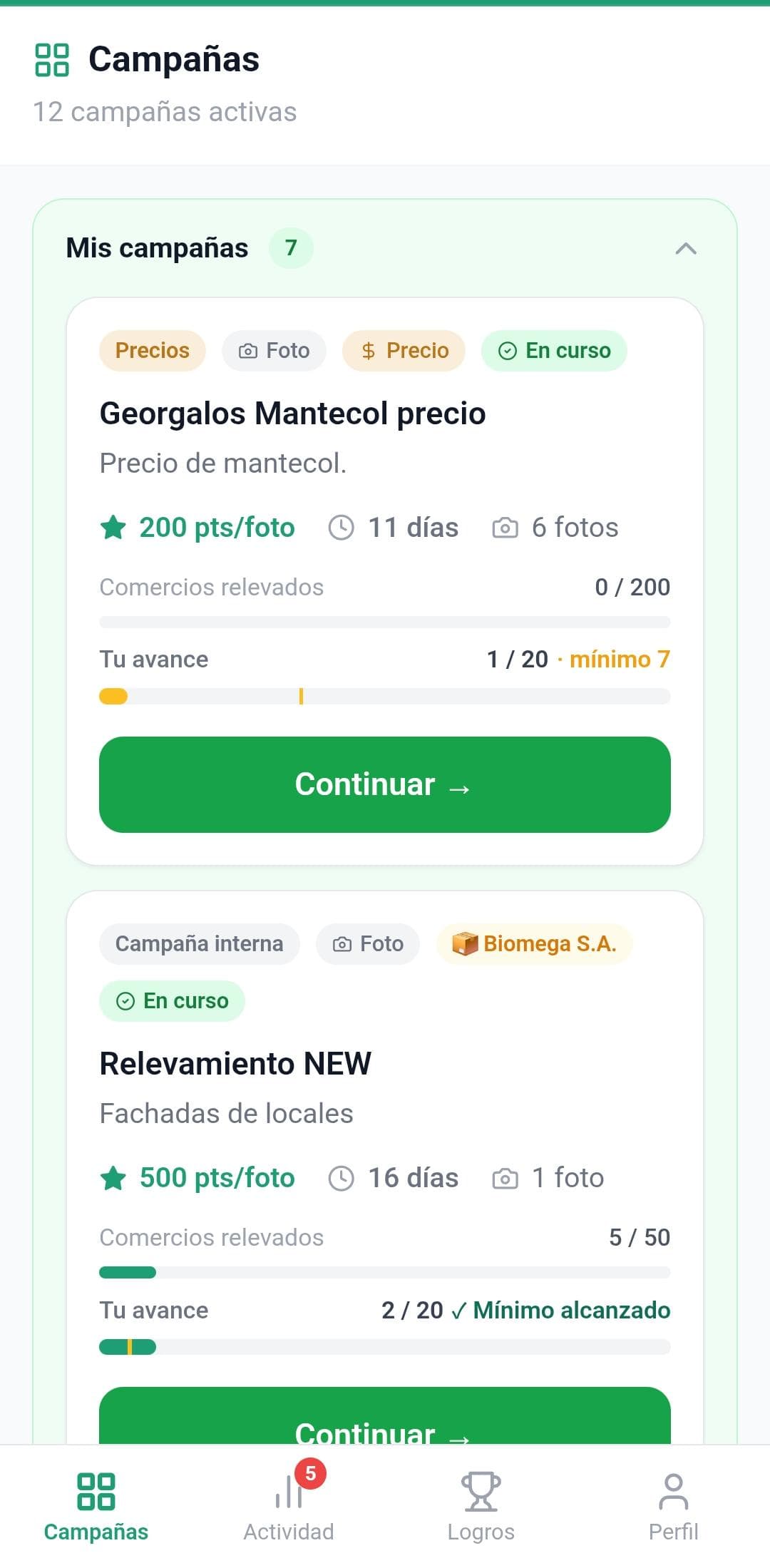 Campañas